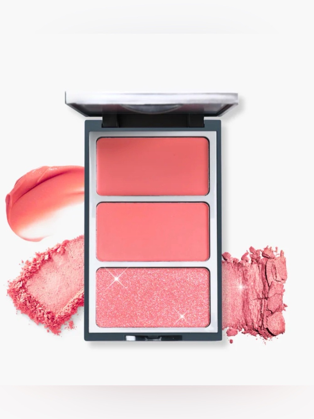 Pinch Perfect BARLEY BLUSHED Trio Blush & Lip Palette - Pink